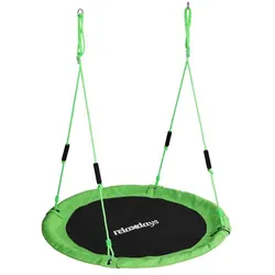 Relaxdays Nestschaukel Kinder Schaumstoffgriffe Weiß,Grün,Schwarz