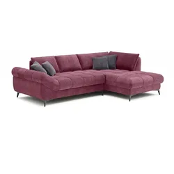 SOMETA Ecksofa Atlanta Stoff Burgundy