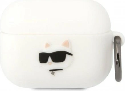 Karl Lagerfeld Airpods Pro Logo NFT Choupette Head Silicone Case (Kopfhörer Hülle) (KF001472-0)