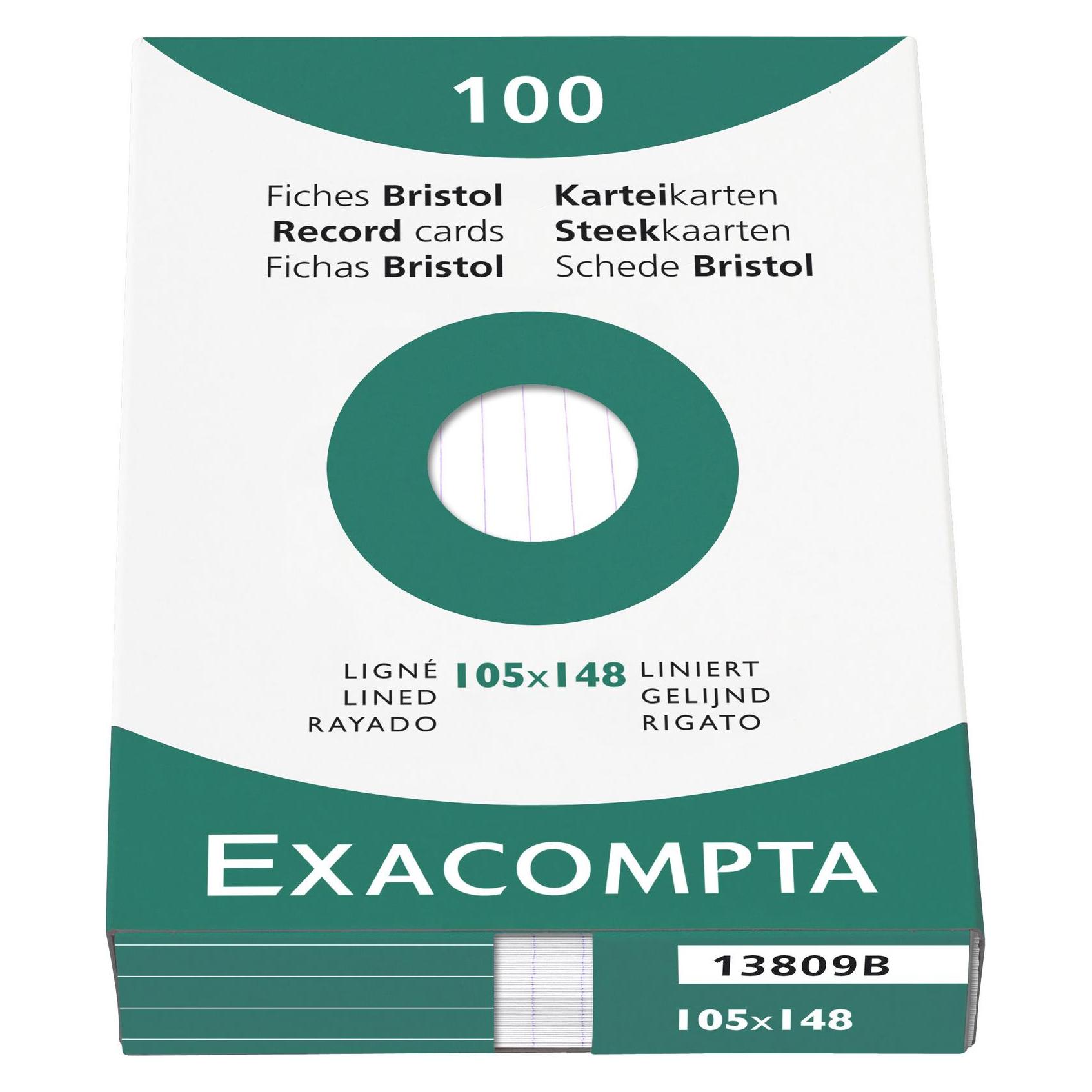 Exacompta Karteikarten (A6, 100x, 205 g/m²) (13809B)