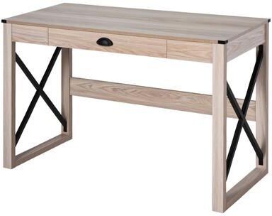 AISWORD 44 inch Home Office Computer Desk, Rustic Writing Desk, Farmhouse Workstation with Storage Drawer