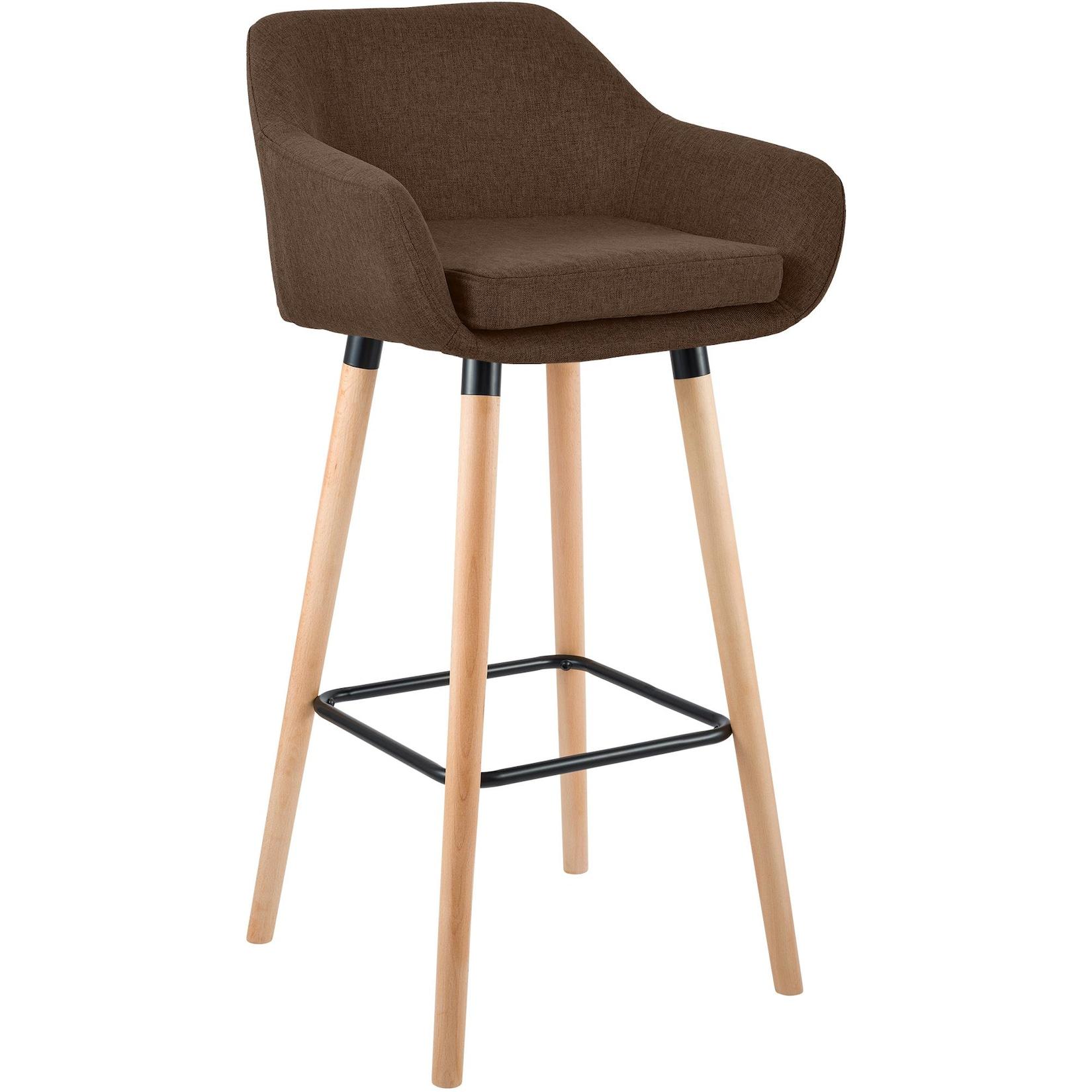 CLP Barhocker Grant Stoff Farbe: braun