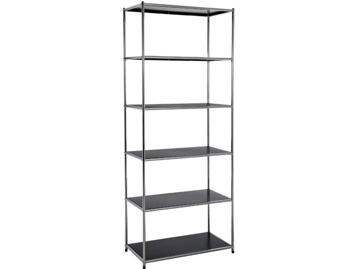 Regal Cubo schwarz Metall B 77 H 195 cm - Möbel Konfigurator: Traummöbel individuell zusammenstellen - Regal