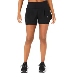 Asics Damenlaufhose Road 2in1 3.5in Short - schwarz / 40