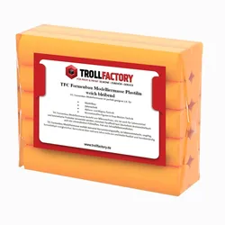 Polyment Formenbau Modelliermasse orange Plastilin weich bleibend schwefelfrei
