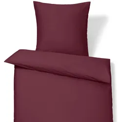 Tchibo - Baumwollsatin-Bettwäsche - bordeaux