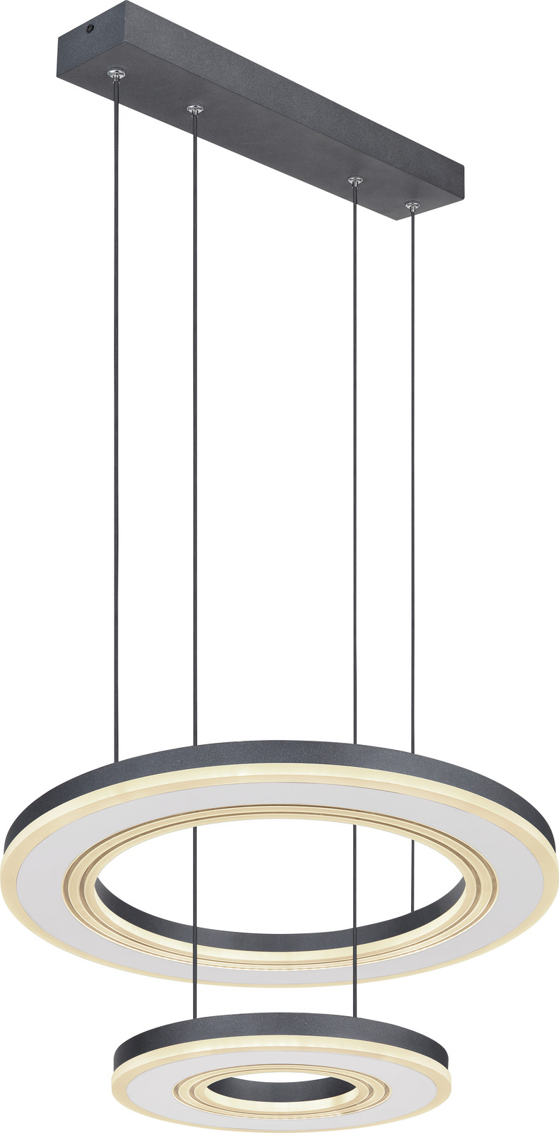 Globo Lighting Blasius LED-hanglamp design wit/zwart Ø 50cm