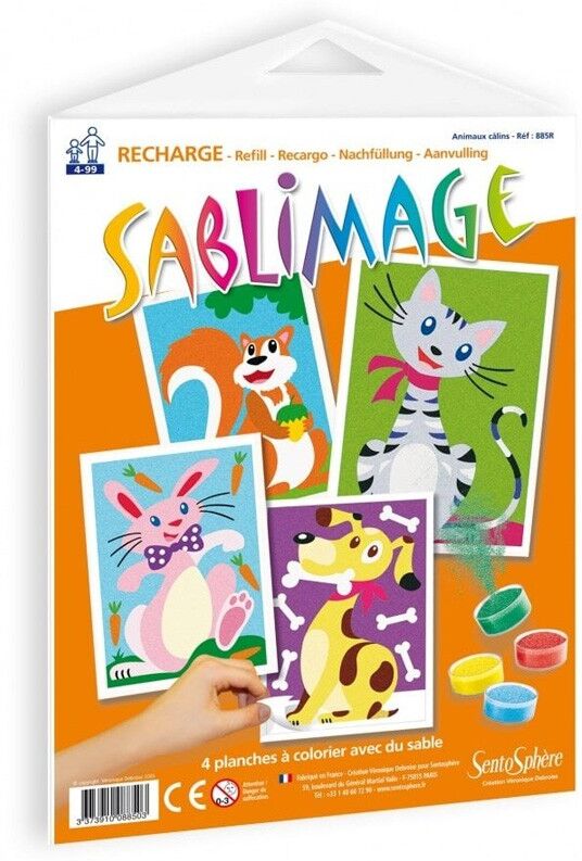 SentoSphère Recharge Sablimage Animaux Câlins