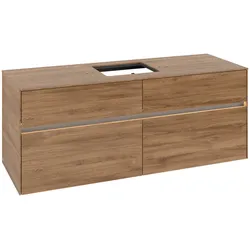 Villeroy & Boch Waschtischunterschrank Collaro C131B0 1400x548x500mm mit Beleuchtung Kansas Oak C131B0RH