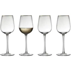 Lyngby 30 cl - Glas - Klar/guld, Weingläser, Transparent, Gold