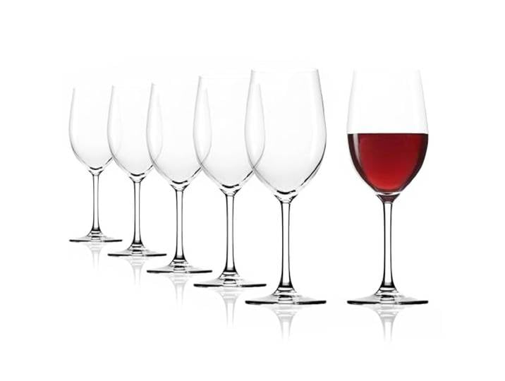Stölzle Lausitz Verres à Vin Rouge Classic Lot de 6\, 450 ml – Verres à Vin de Haute Qualité pour Vins Rouges – Cristal Élégant pour Une Dégustation Parfaite – Résistants & Compatibles Lave-Vaisselle
