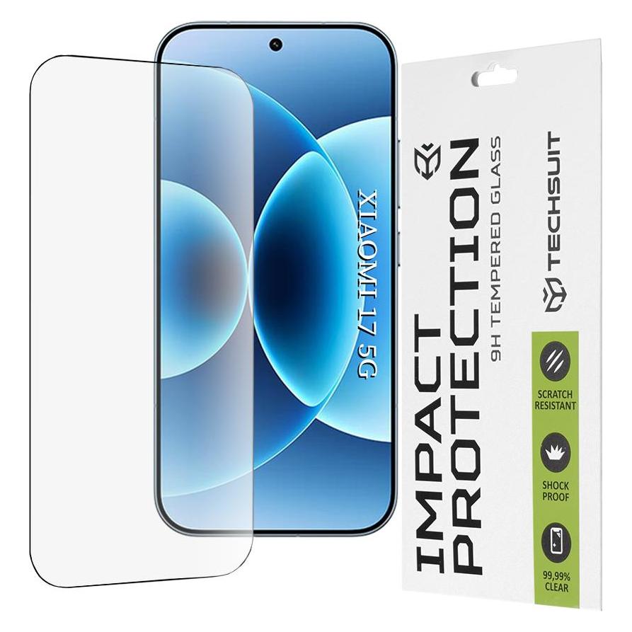 Techsuit - 111D Full Cover / Full Glue Glass - Xiaomi 17 - Black (Xiaomi 17) (63964737)