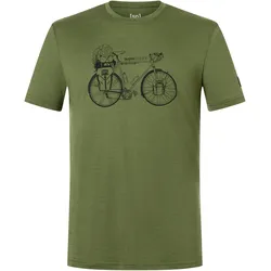 Super Natural, Herren, Sportshirt, Wander Wheel Tee (L), Grün, Schwarz, L