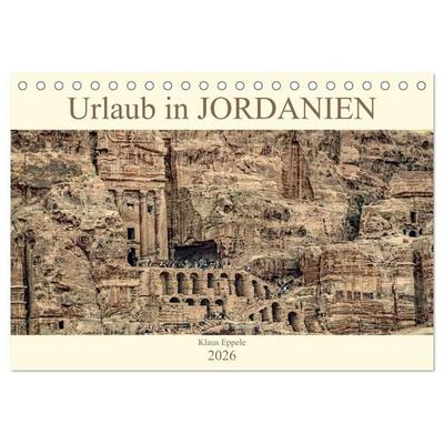 Urlaub in JORDANIEN (Tischkalender 2026 DIN A5 quer), CALVENDO Monatskalender