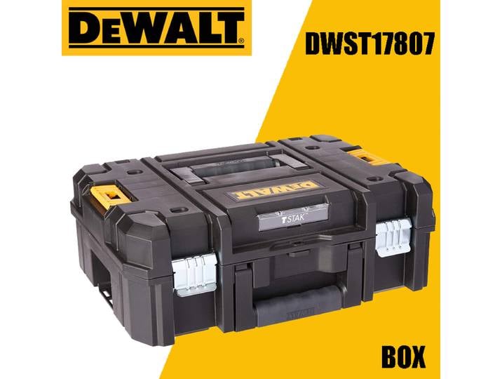 DEWALT – boîte à outils DWST17807, TSTAK II, clé à tête plate pour perceuse électrique, accessoires, boîte de rangement modulaire empilable