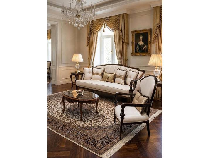 Xlmoebel Polstergarnitur Sofa set Sofa Sessel Beige Modern Stil Wohnzimmer Raffiniert, (2-tlg., 2-tlg)