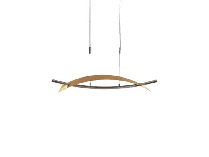 Lucande LED Pendelleuchte Goldoptik dimmbar, inkl. 22W LED gesamt