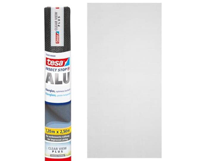 tesa INSECT STOP Nachfüllrolle Fiberglas Premium 120cm x 250cm - Anthrazit