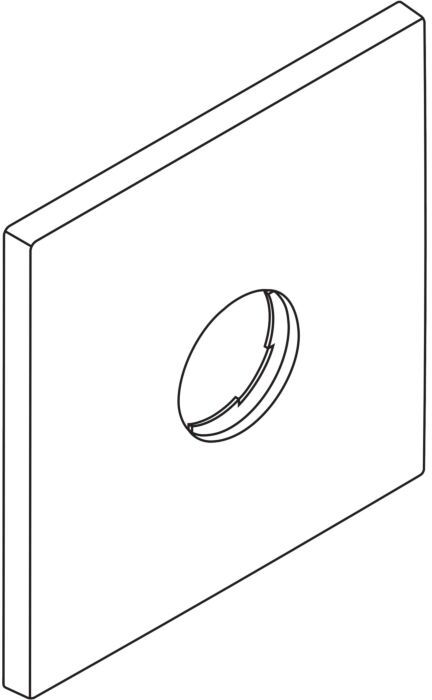 Hansgrohe Rosette Axor Starck X für 97449000 Brausenmischer Unterputz chrom