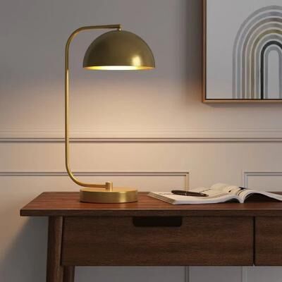 All Categories Goods Brass Dome Table Lamp, Touch Activated Desk Lamp, Modern Gold Finish For Home And Office Decor Brass Dome Table Lamp, Touch Activated Desk Lamp, Modern Gold Finish For Home And Office Decor