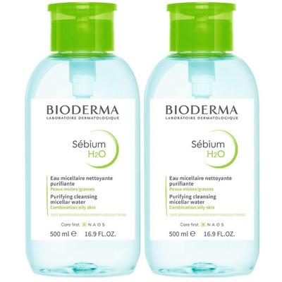 Bioderma Sebium H2O Reinigungslösung Pump 2x 2x500 ml Lösung