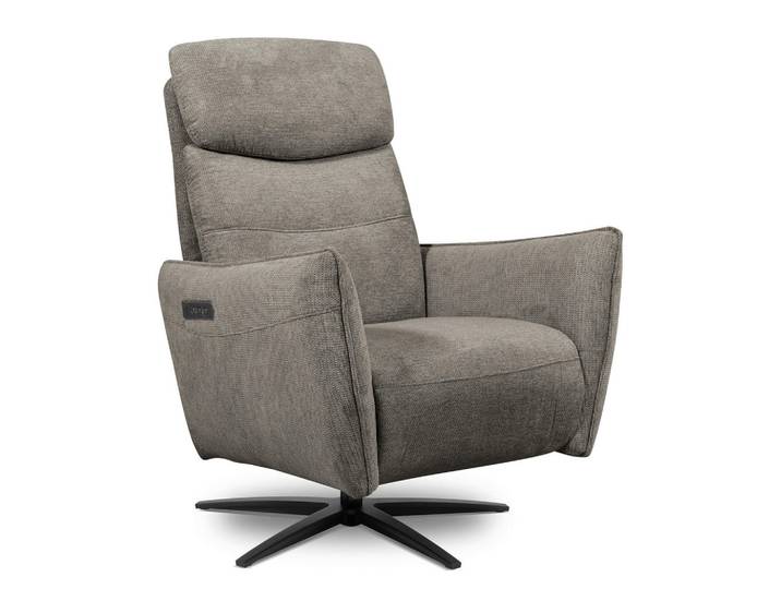 Livetastic Relaxsessel, Graphit, Metall, 77x107x88 cm, Relaxfunktion, integrierter Akku, USB-Anschluss, USB-C-Anschluss, Sitzfläche 360° drehbar, Stoff-/Lederauswahl, Wohnzimmer, Sessel, Relaxsessel