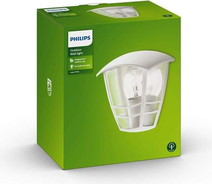 Philips CREEK Buitenwandlamp LED Wit Metaal H 19,5 cm