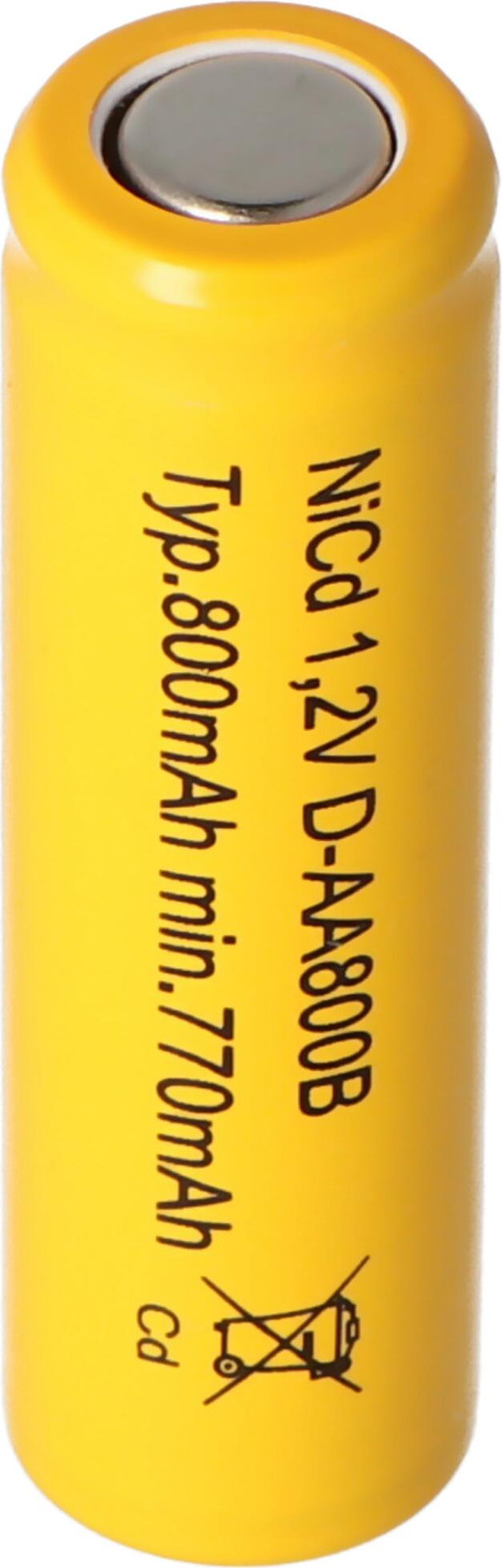 AccuCell NiCd-accu AA 1,2V 1100mAh platte accu