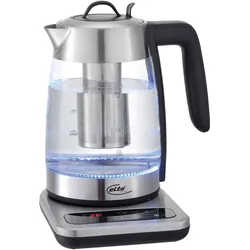 Elta TK-2200.2 Combi, Wasserkocher, Silber, Transparent