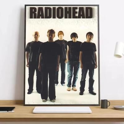 Inspired Finds Radiohead In Rainbows Canvas Poster Music Wall Art Aesthetic Print For Bedroom & Living Room Decor band Lineup Studio Portrait 8.27x11.81in Frameless