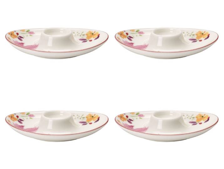 Villeroy & Boch Eierbecher Mariefleur Basic, Spülmaschinengeeignet, Mehrfarbig, Blumen, H: 3cm