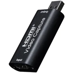 MicroConnect MC-GEN-CH Kabelschnittstellen-/Gender-Adapter USB A HDMI Schwarz (HDMI), Video Adapter, Schwarz