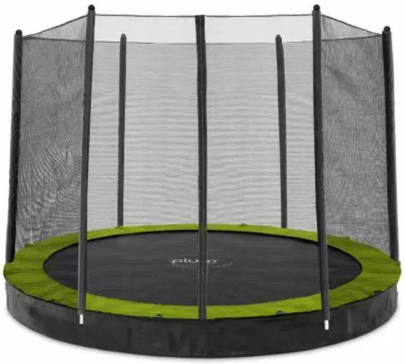 Plum Play 8ft In Ground Trampoline with Safety Enclosure 21.3cm H X 244cm W X 244cm D