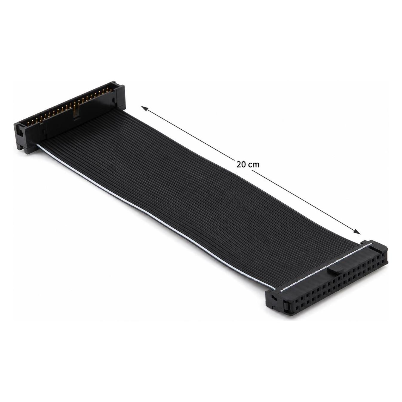 PowerGuard 40-Pin IDE IDC Male to Female Flat Ribbon Kabel Extension 20cm (20 cm) (00036278)