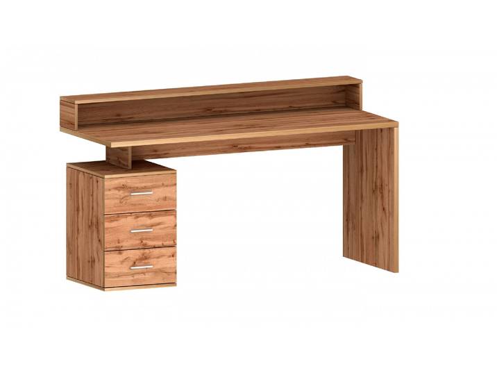 Schreibtisch HOME AFFAIRE NEW SELINA , braun (wotan oak), B:160cm H:90cm T:60cm, Tische, Schreibtisch, hochwertiges ital. Design
