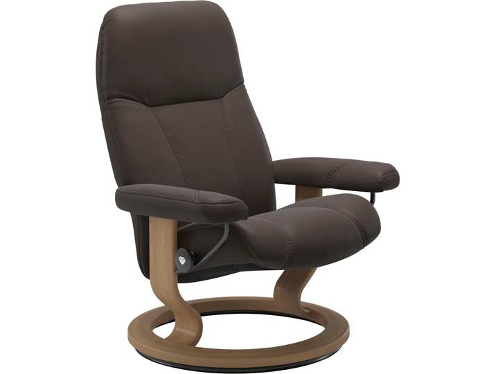 Relaxsessel, Braun, 72x94x70 cm, Leder Batick, Drehfunktion & Gleitsystem, Stressless