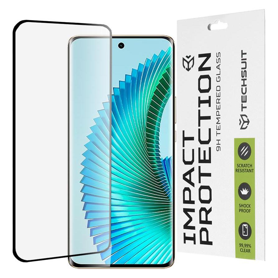 Techsuit - 111D Full Cover / Full Glue Glass / 3D Curved Screen - Honor Magic6 Lite - Black (Honor Magic6 Lite) (56344741)