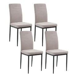 ESSZIMMERSTUHL 4er-Set Taupe Riner