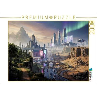 CALVENDO Puzzle Hier beginnt dein Abenteuer. | 2000 Teile Lege-Größe 90x67cm Foto-Puzzle für glückliche Stunden