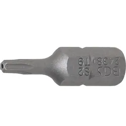 BGS Bit Antrieb Außensechskant 6,3 mm (1/4") T-Profil (für Torx) mit Bohrung T9 - 2438
