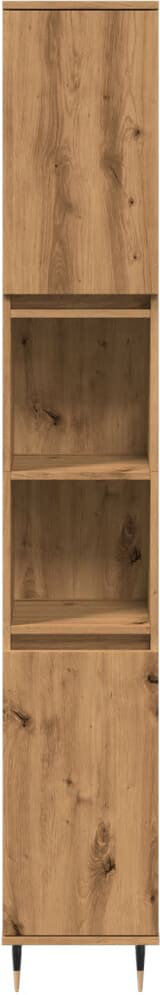 vidaXL Freestanding Bathroom Cabinet Artisian Oak 190cm H X 30cm W X 30cm D