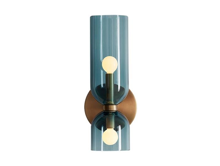 Lampe murale en verre créative minimaliste nordique, lampe de couloir, lampe de chevet pour chambre à coucher, salon, lampe d'étude, lampe murale d'art de luxe