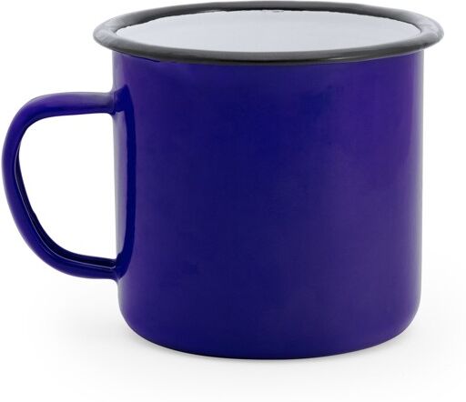 Mug rétro personnalisable en métal laqué 360 ml Anon Royal/Blanc TAILLE UNIQUE ADULTE