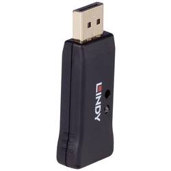 LINDY 32118 DisplayPort EDID Emulator [1x DisplayPort Stecker - 1x DisplayPort Buchse] Schwarz 4K UHD