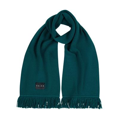 Schal FALKE "FALKE Schal", Jungen, Gr. onesize, grün (peacock (7373)), Modetücher Schal