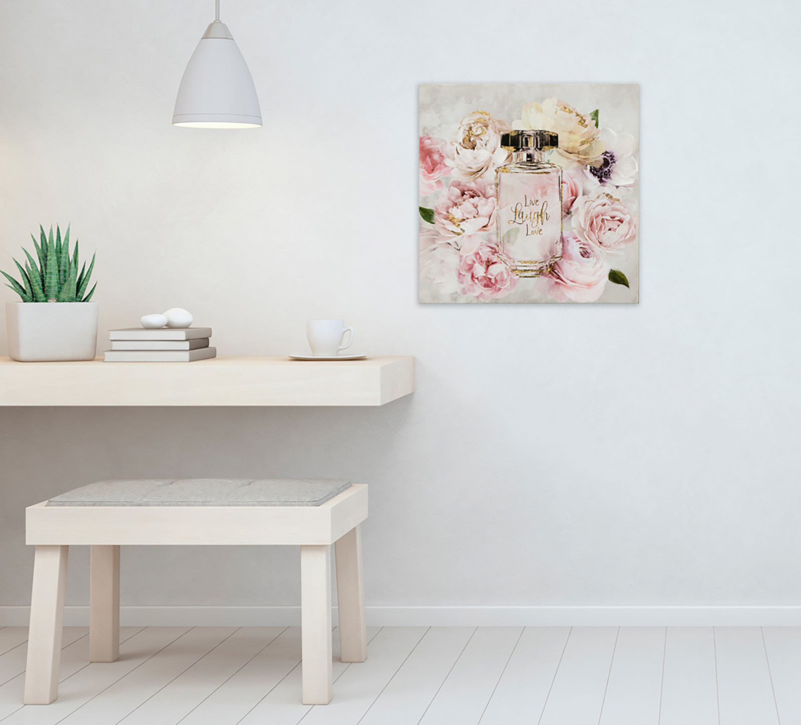 home24 Canvas afbeelding The scent of roses multicolor B: 40 cm, D: 40 cm, H: 3 cm