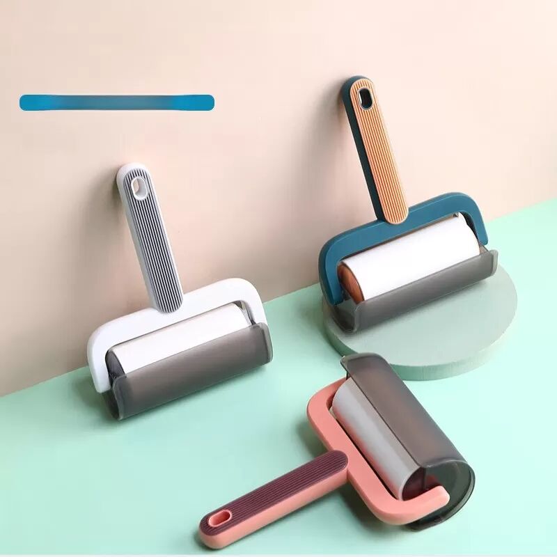 INF Lot de 4 Recharges de Rouleau Anti-Peluche Maison - Papier Collant pour Enlever les Poils d'Animaux