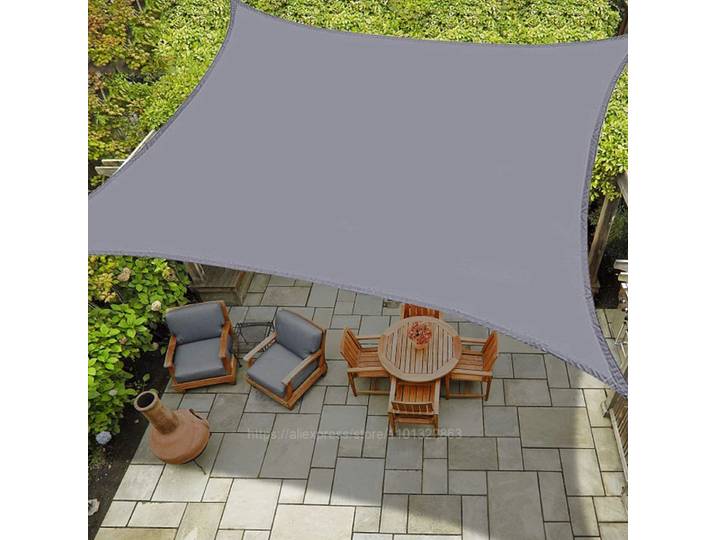 Voile d'ombrage rectangulaire 2x3M 3x4M, imperméable, abri solaire, Protection extérieure, auvent de jardin, Patio, piscine, tente solaire