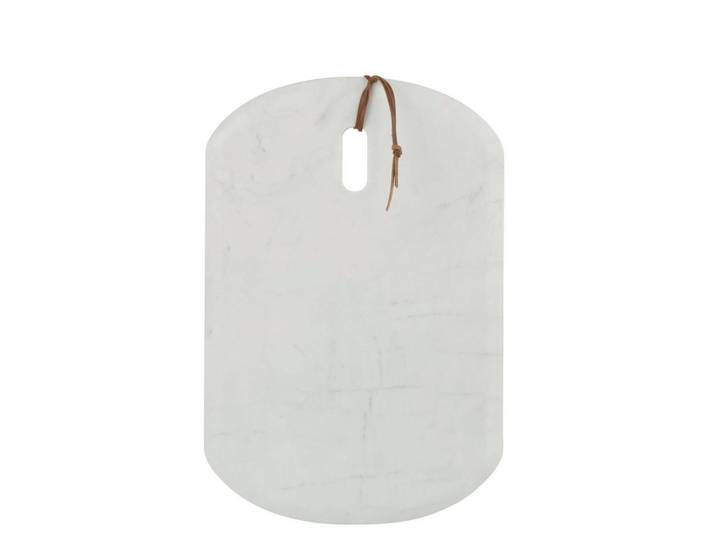 Ambia Home Servierbrett, Weiss, Stein, 30x2x45 cm, Geschirr, Tischkultur & Serviergeschirr, Servierplatten
