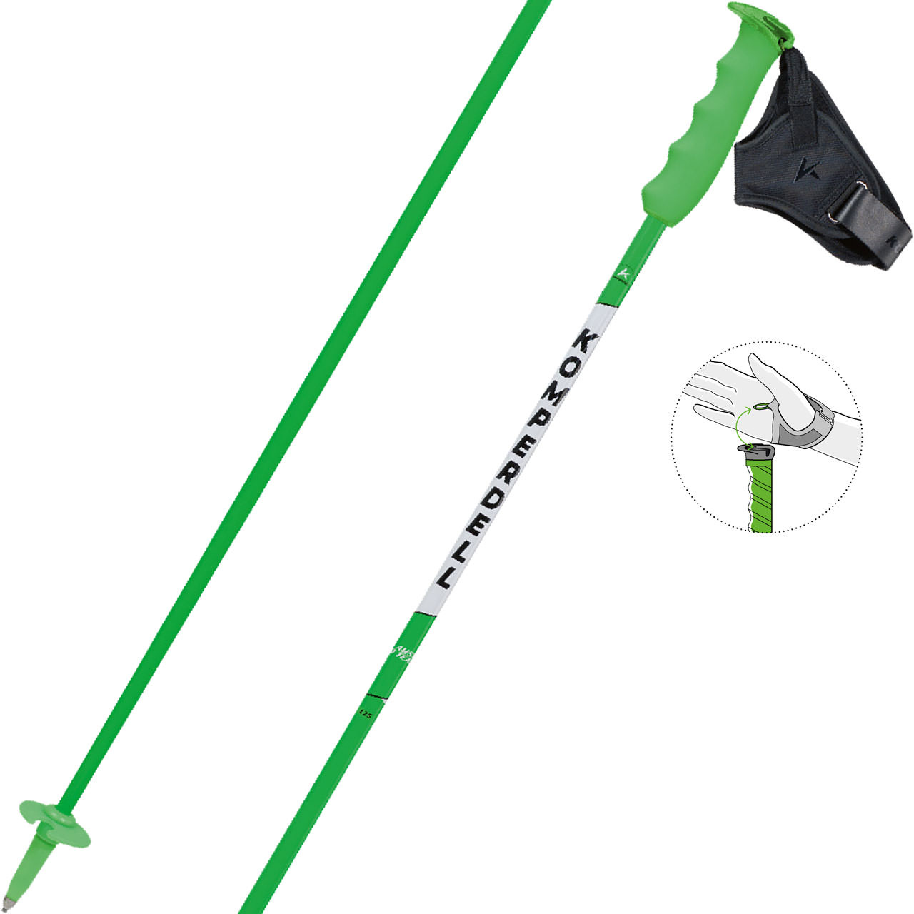 Komperdell Team Carbon green - 115 cm